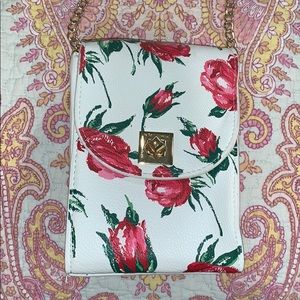 Betsey Johnson floral cross body bag